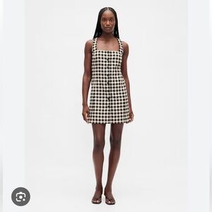 GAP Monochrome Checkered Mini Dress